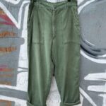 *AS-IS* OG-107 COTTON SATEEN MILITARY FATIGUE UNIFORM PANTS FRONT WELT POCKETS