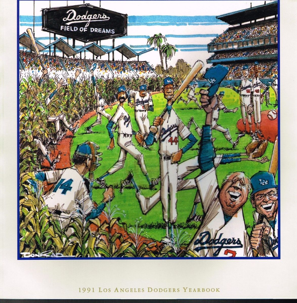 product details: AS IS 1991 LOS ANGELES DODGERS YEARBOOK photo