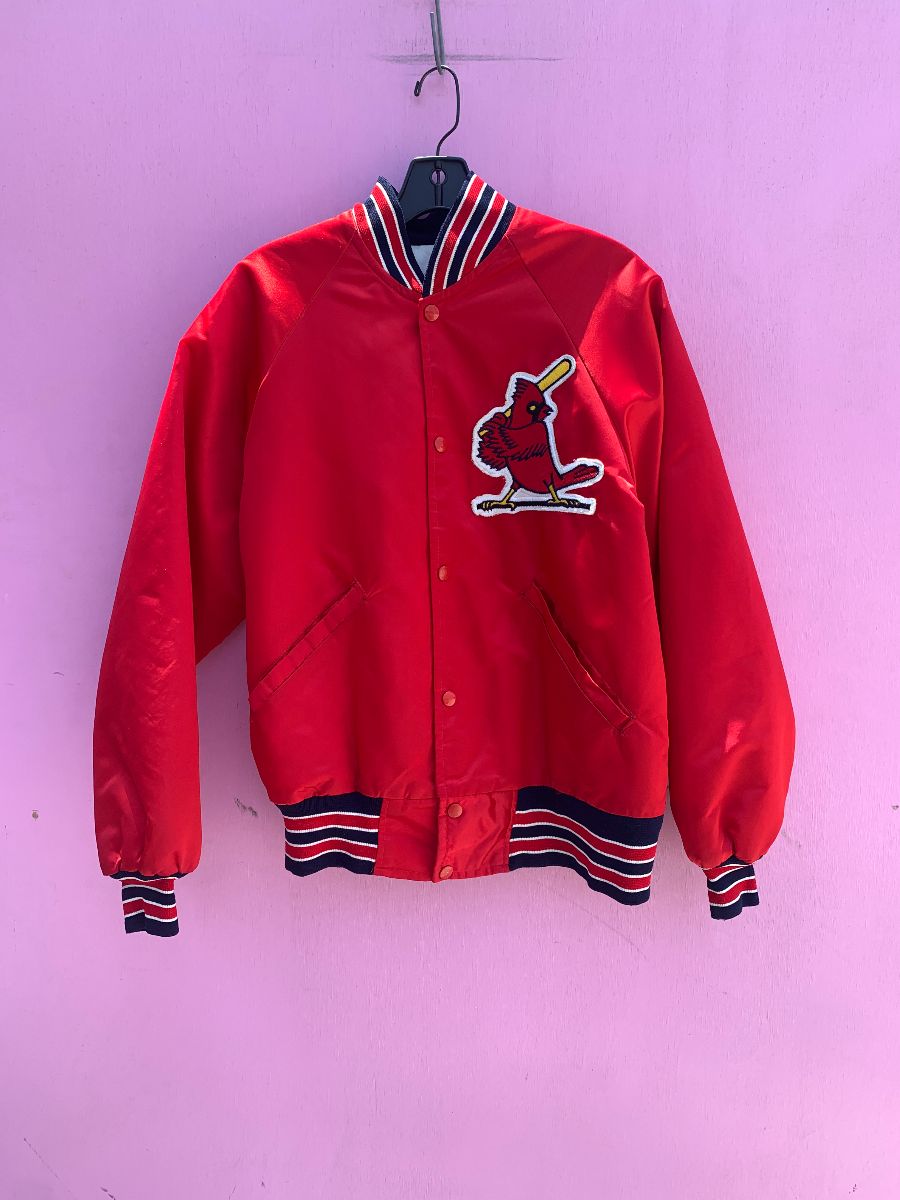 Vintage St. Louis Cardinals Starter Snap Button Jacket Large -  UK
