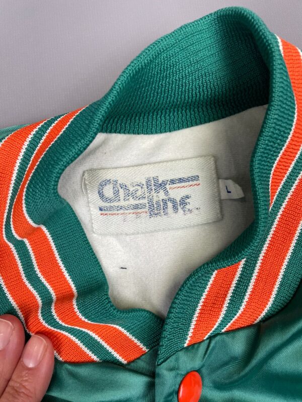 Vintage Miami Dolphins Satin Chalk Line Jacket Sz. L