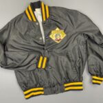 *AS-IS* 1980S CENTENIAL PITTSBURGH PIRATES SNAP UP SATIN JACKET SCREEN PRINTED GRAPHIC