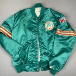 SOLD *AS-IS* 1990S MIAMI DOLPHINS EMBROIDERED SATIN JACKET