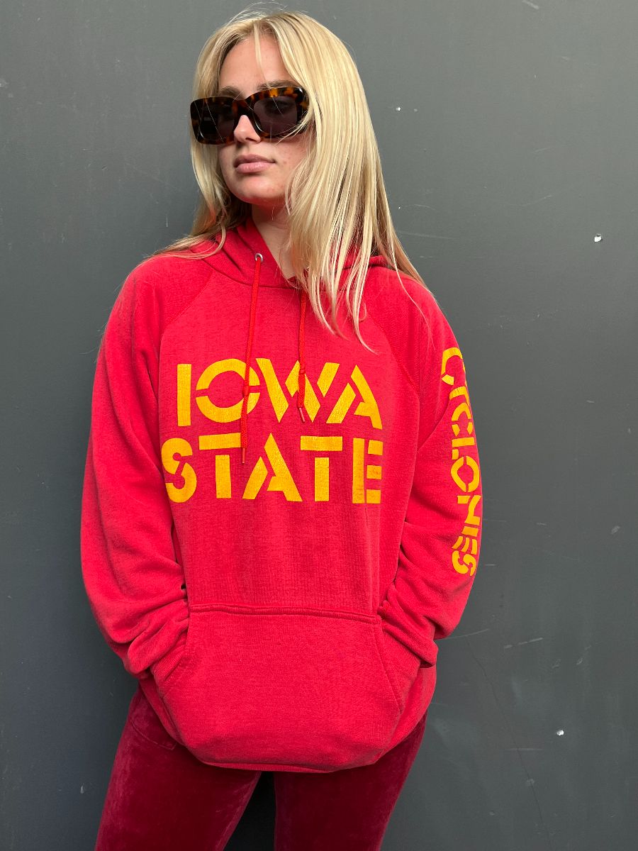 product details: AMAZING IOWA STATE CYCLONES PULLOVER HOODED SWEATSHIRT photo
