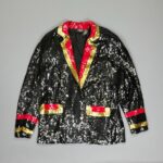 UNREAL! FULLY SEQUINED CAPTAINS STYLE MARCHING BAND JACKET *NWT *DEADSTOCK