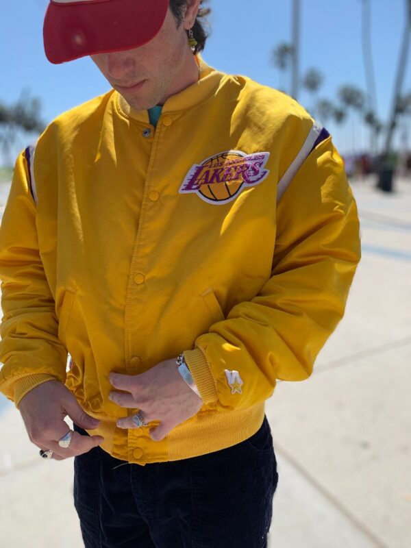 Wear the star with pride in #Lakers #Starter Satin Jacket