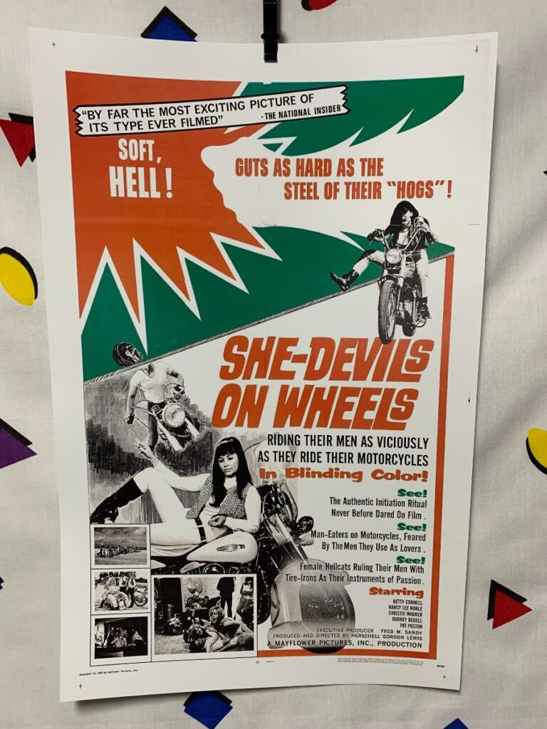 She Devils On Wheels Movie Poster Boardwalk Vintage