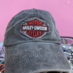 HARLEY DAVIDSON ACID WASH ADJUSTABLE STRAP BASEBALL HAT