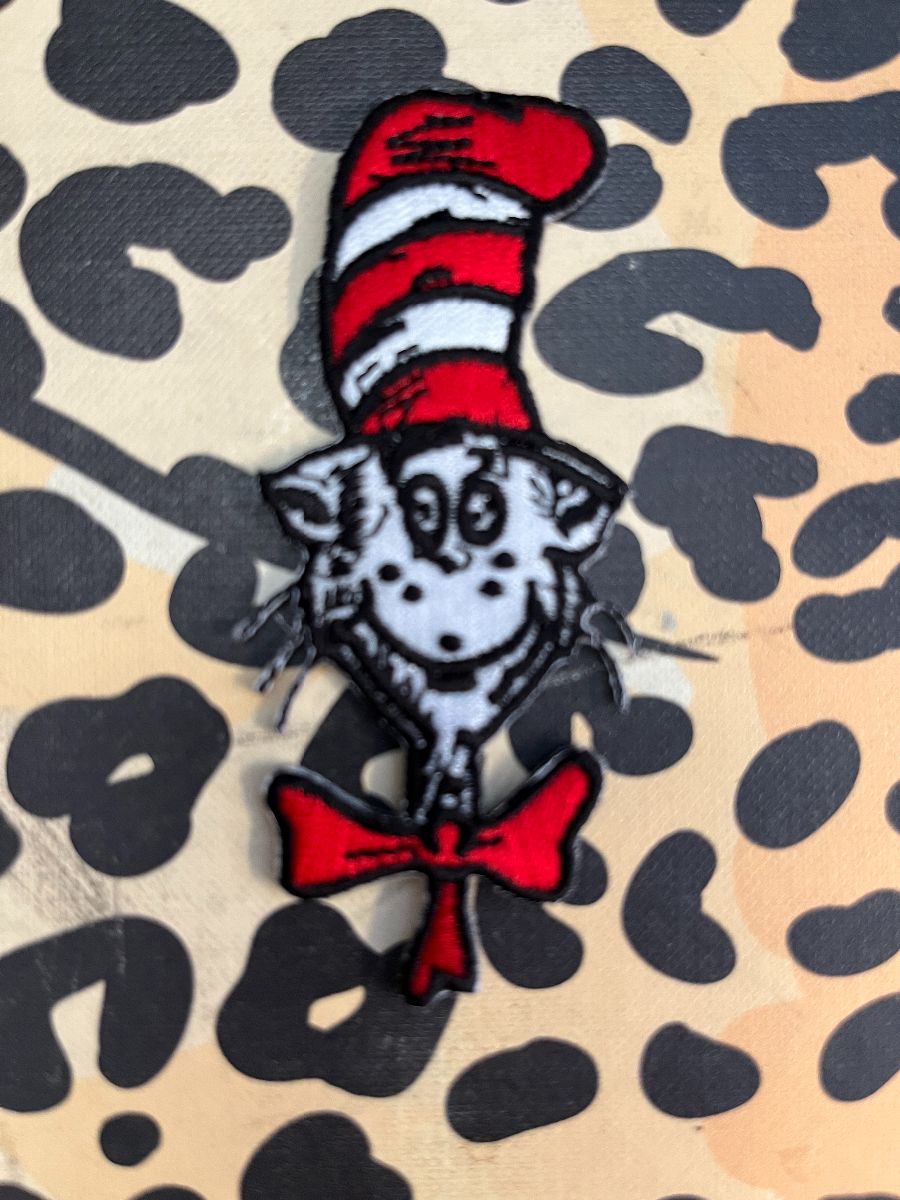 product details: THE CAT IN THE HAT EMBROIDERED PATCH photo