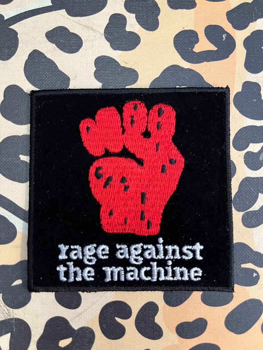 product details: RAGE AGAINST THE MACHINE LOGO EMBROIDERED PATCH photo