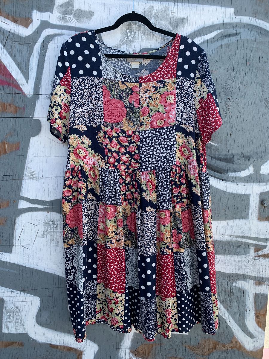 product details: 1990S FLORAL PRINT BABYDOLL DRESS photo