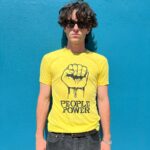 *AS-IS* 1970S RAISED FIST POWER PEOPLE SINGLE STITCHED TSHIRT