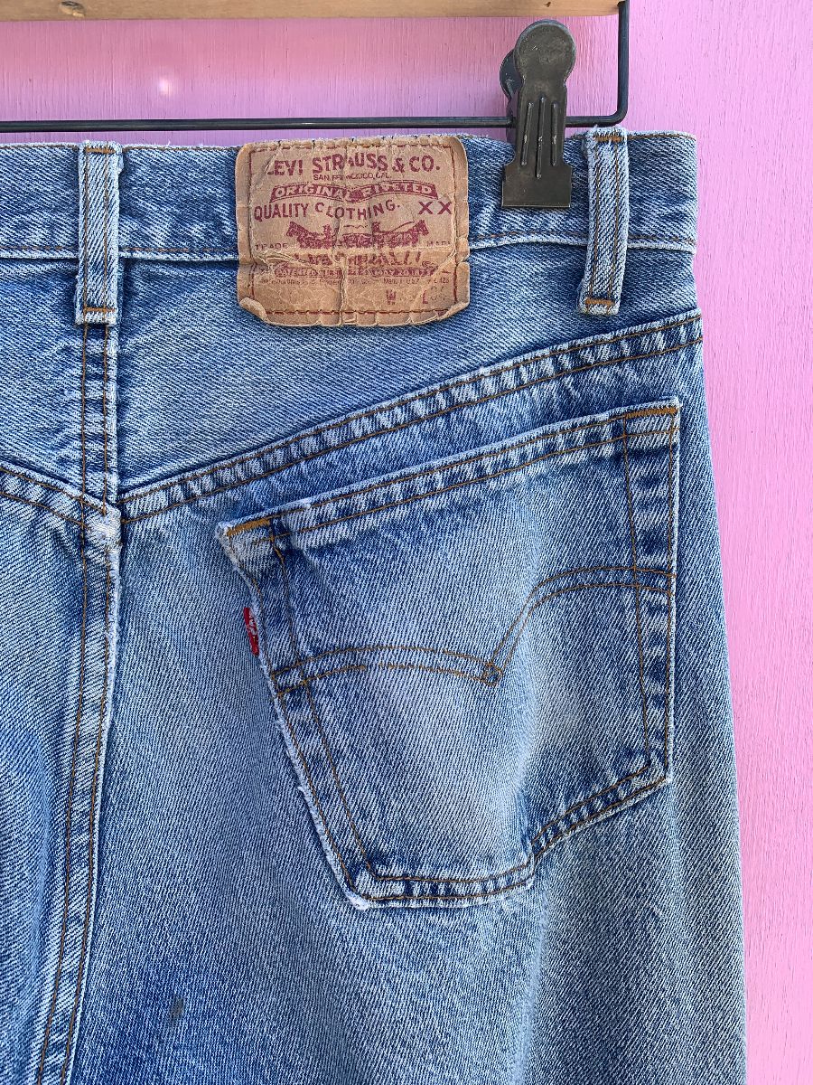 Perfect Distressed Fade Wash Levis 501 Denim Jeans | Boardwalk Vintage