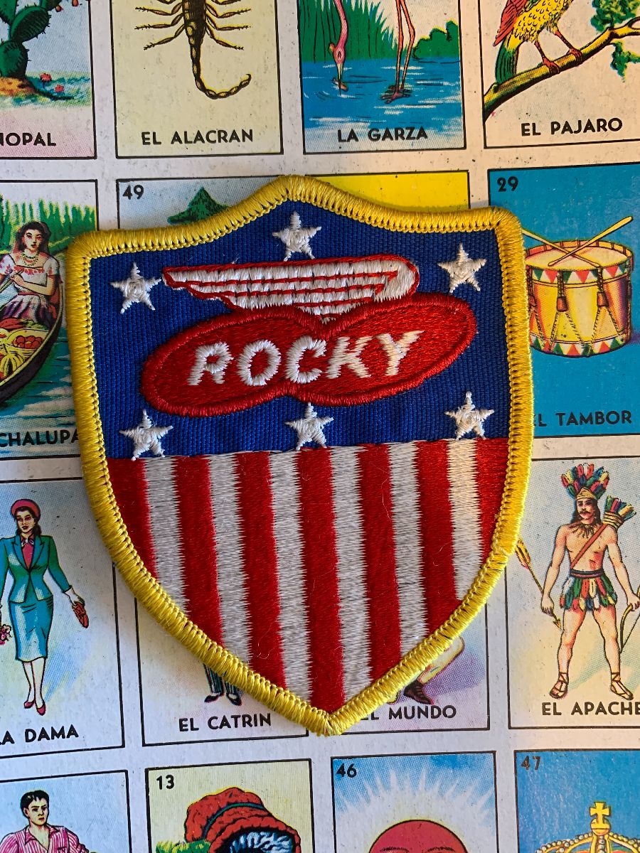 product details: VERY RARE ROCKY MOTORCYCLE PATCH photo