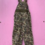 PERFECTLY WORN FADED DUCK CAMO OVERALLS