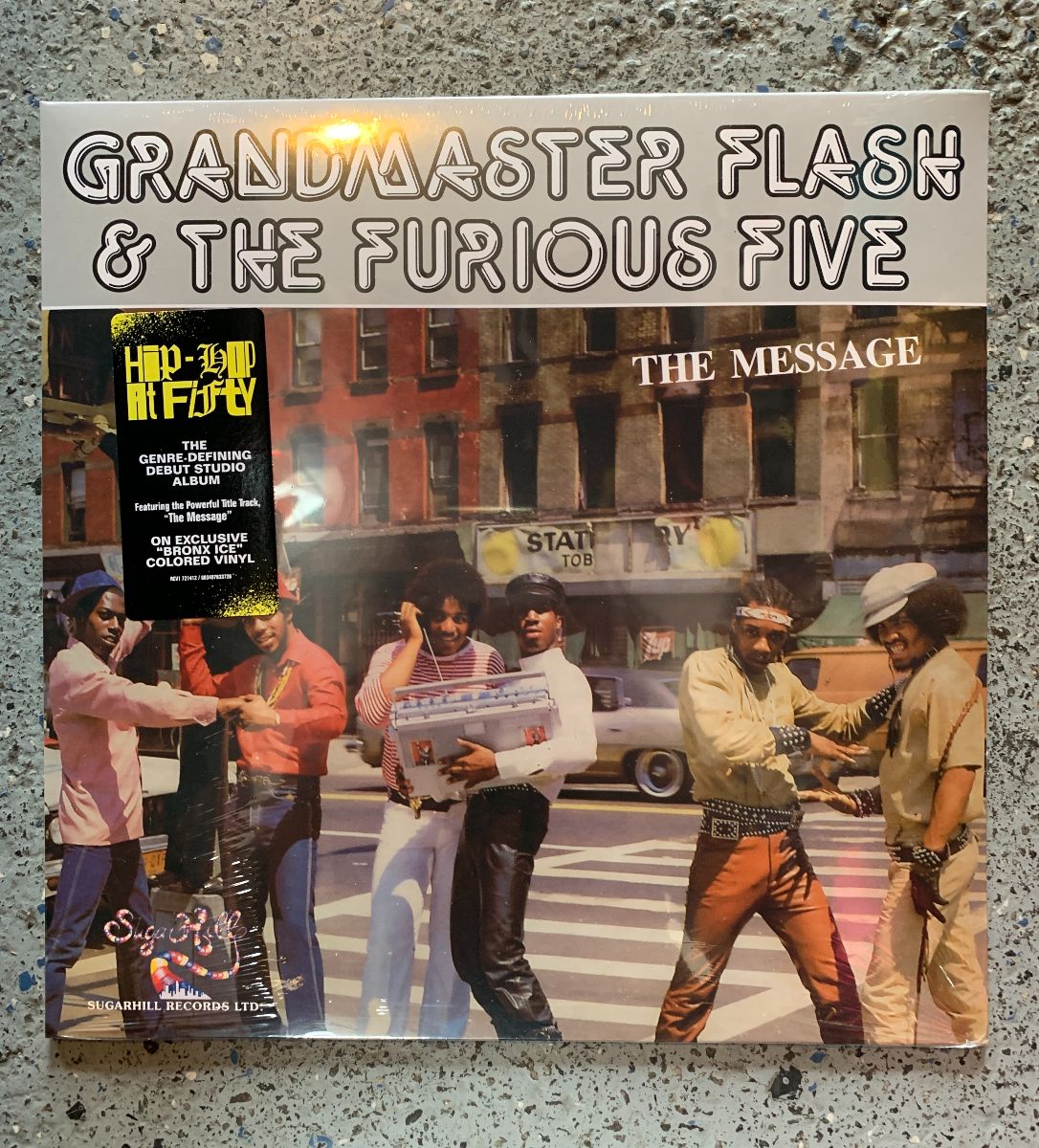 product details: BW VINYL - GRANDMASTER FLASH & THE FURIOUS FIVE - THE MESSAGE photo