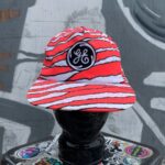 AS-IS RAD FLUORESCENT ZUBAZ TIGER STRIPPED GENERAL ELECTRIC SNAPBACK HAT