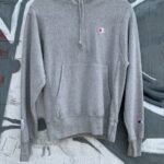 BEACH BUMS NEVER DIE UPCYCLED HOODED SWEATER