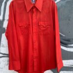 AS-IS RETRO WESTERN PEARL SNAP BUTTON UP SHIRT