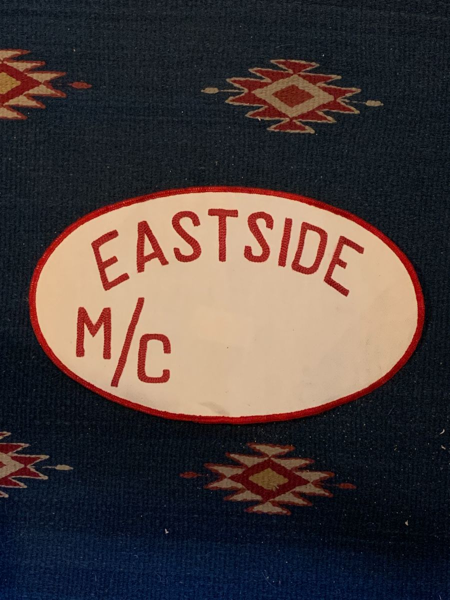 product details: VERY RARE 1970\'S EASTSIDE MC CHAIN STITCH PATCH photo