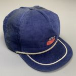 *AS-IS* UNION PACIFIC RAILROAD EMBROIDERED CORDUROY SNAPBACK HAT W/ SILVER ROPE