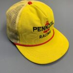RETRO PENNZOIL RACING EMBROIDERED TRUCKER HAT W/ RED ROPE