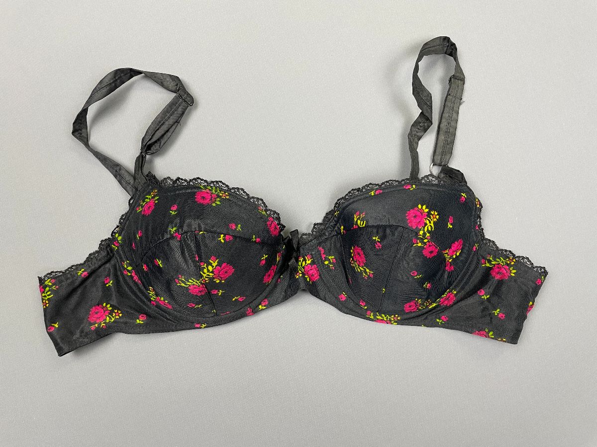 Retro Floral Printed Padded Bra – Made In Germany