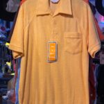 DEADSTOCK 1970S VERTICAL STRIPED TERRY CLOTH COLLARED POCKET SHIRT NWT NOS