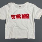 1990S DEADSTOCK 1998 FILM, THE MAN *BE THE MAN* RIBBED BABY TEE