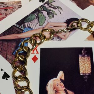 *AS-IS* HIGH POLISHED GOLD PLATED HEAVY CHUNKY CHAIN NECKLACE in GOLD