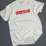 DEADSTOCK STRIPTEASE LOGO DESIGN COTTON SINGLE STITCH T-SHIRT