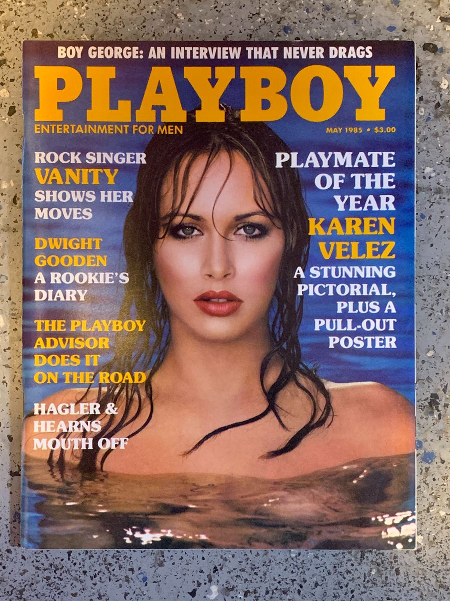product details: PLAYBOY MAGAZINE MAY 1985 ROCK SINGER VANITY SHOWS HER MOVES photo