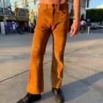 RAD! 1970S LEVIS *BIG E* FULL SUEDE BELL BOTTOM PANTS