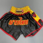COOL SILKY EMBROIDERED MUAY THAI BOXING SHORTS