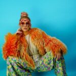 AMAZING & RARE CROPPED 1990S SHAGGY OMBRE MONGOLIAN FUR SHAG JACKET