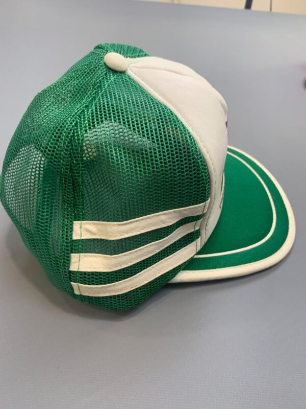 AS-IS TWIN OAKS CAMP ONTARIO CANADA GRAPHIC THREE STRIPE TRUCKER SNAPBACK HAT