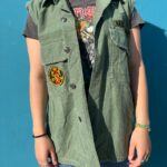 CUTOFF GREEN LONG SLEEVE BUTTON UP SHIRT SIZE L