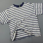 1990S STRIPED SURF SHIRT CONTRAST COLLAR