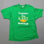 SEAGRAMS GIN AND JUICE GOOD TO GO SINGLE STITCH T SHIRT