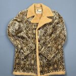 UNREAL 1970S TAPESTRY CARPET COAT COTTON SHERPA LINING