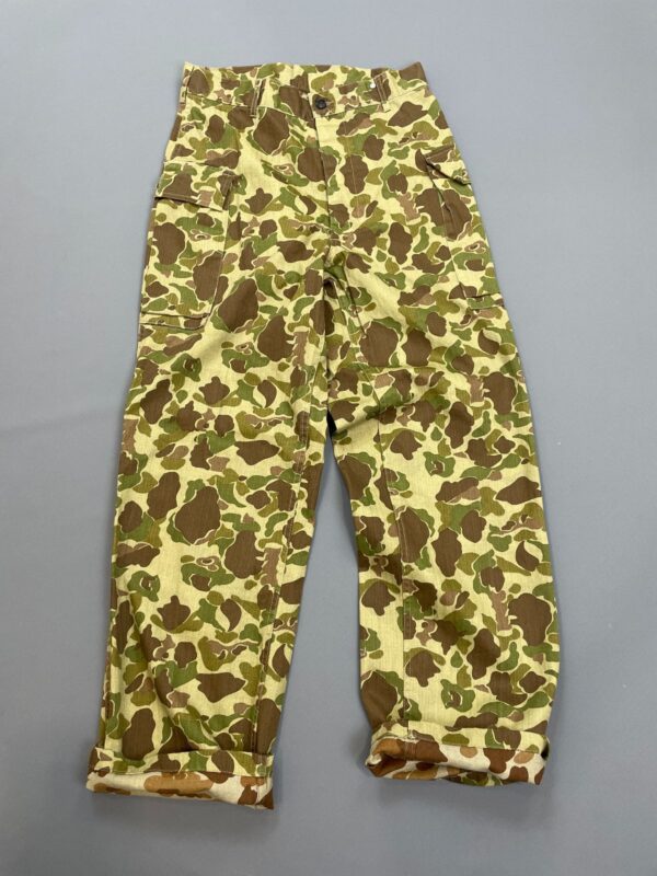 Deadstock Reversible Duck Camo Herringbone Military Pants