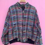 *AS-IS* COLORFUL PLAID GUATEMALAN STYLE ZIP UP JACKET