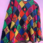 HAND KNITTED PATCHWORK SWEATER