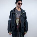 *AS-IS* OVERDYED REWORKED CONTRAST STITCH FIRE RESCUE PARKA JACKET