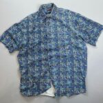 1990S SAVED BY THE BELL PRINT OVERSIZED BOXY SHORT SLEEVE BUTTON DOWN SHIRT