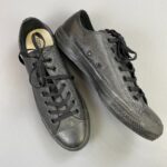 ALL LEATHER LOW TOP LACE UP CONVERSE SNEAKERS