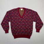 *AS-IS* 1970S GUCCI PAISLEY PATTERN CARDIGAN PULLOVER SWEATER