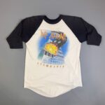 *AS-IS* 1983 DEF LEPPARD ROCK TILL YOU DROP TOUR TILL WE DROP RAGLAN T-SHIRT