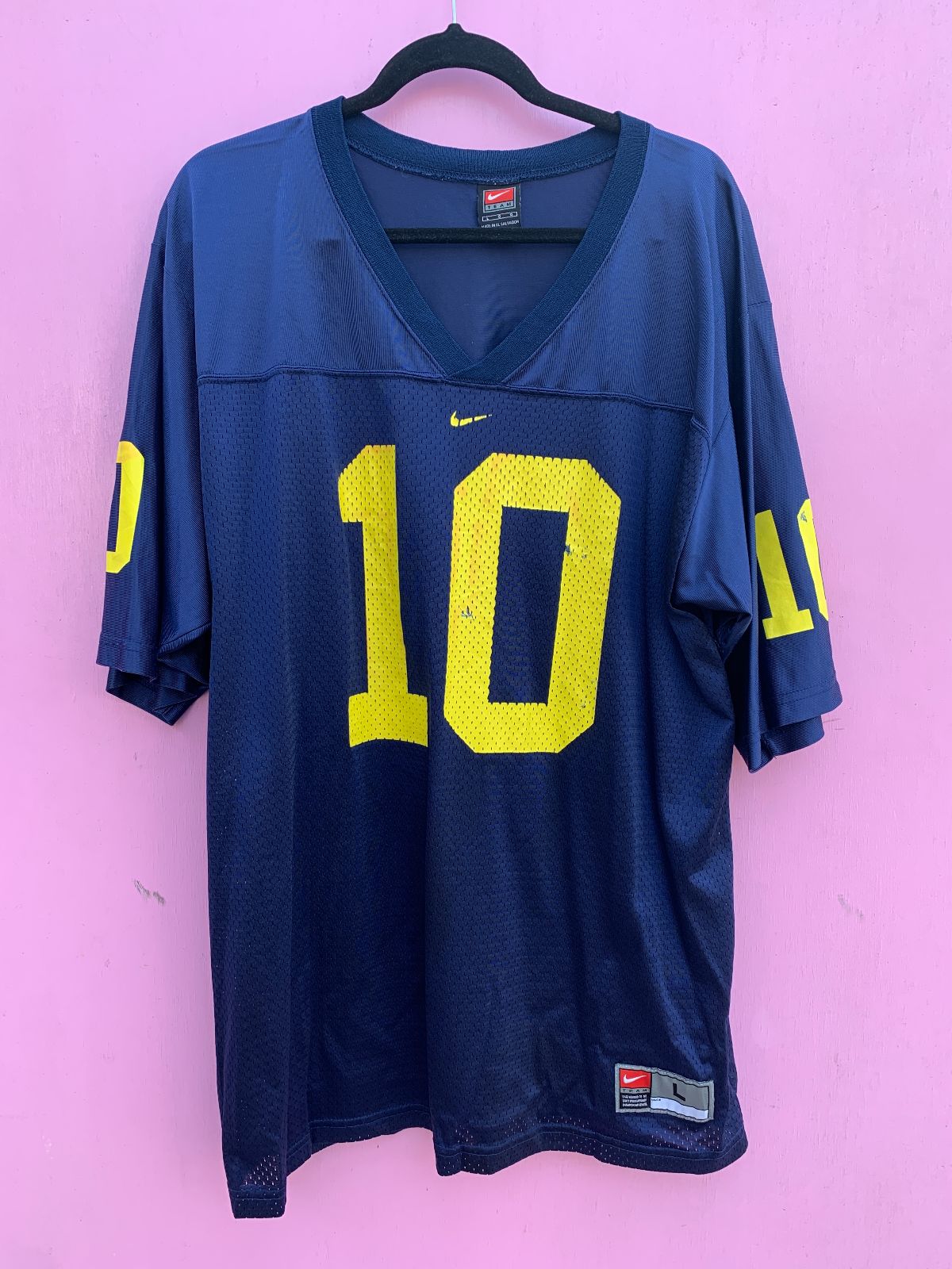 product details: NCAA MICHIGAN WOLVERINES #10 FOOTBALL JERSEY photo