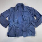 OVERDYED TWILL FRENCH WORKWEAR JACKET MARBLED COLORATION