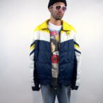 RAD! 1970S COLOR BLOCK INSULATED PUFFER JACKET